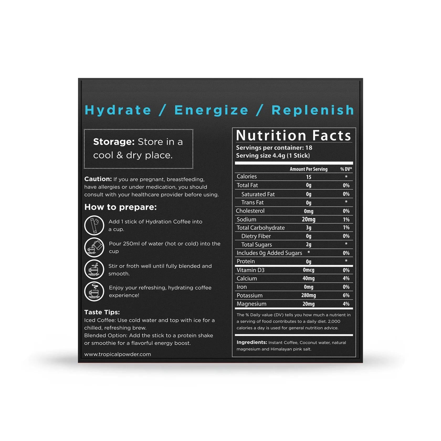 Tropical Hydration Coffee & Electrolytes