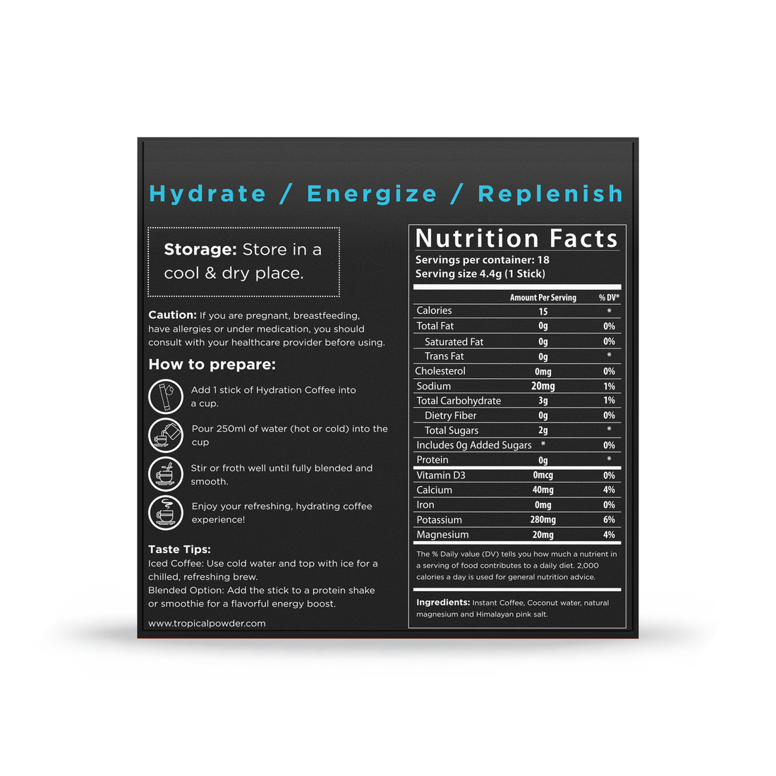 Hydration Coffee & Electrolytes