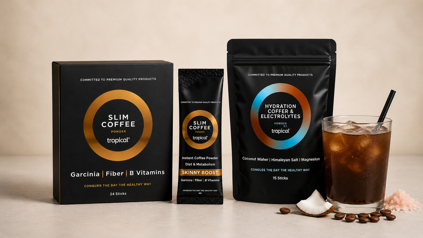 Bundle 1 - Weight Support Bundle – Slim Coffee + Hydration Coffee & Electrolytes